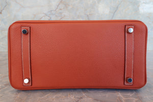 HERMES／エルメス バーキン30 アルデンヌ ブリック ハンドバッグ 700090212