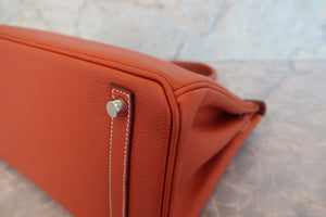 HERMES／エルメス バーキン30 アルデンヌ ブリック ハンドバッグ 700090212