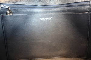 CHANEL/シャネル 中マトラッセシングルフラップチェーンショルダーバッグ キャビアスキン ネイビー/シルバー金具 ショルダーバッグ 700080164