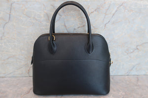 HERMES／BOLIDE 31 Ardennes leather Black □A刻印 Hand bag 600050224