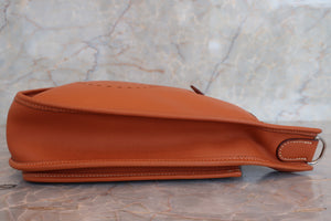 HERMES EVELYNE 2PM Graine Couchevel leather Cognac □H Engraving Shoulder bag 700030200