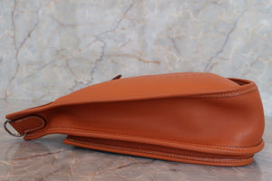 HERMES EVELYNE 2PM Graine Couchevel leather Cognac □H Engraving Shoulder bag 700030200