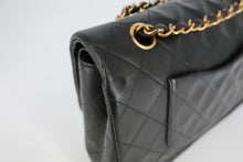 画像をギャラリービューアに読み込む, CHANEL/シャネル マトラッセＷフラップＷチェーンショルダーバッグ ラムスキン ブラック/ゴールド金具 ショルダーバッグ 800090051
