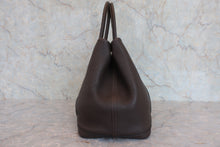 Load image into Gallery viewer, HERMES  GARDEN PARTY PM Negonda leather Chocolat □R Engraving Tote bag 800050142
