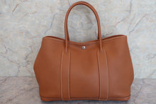 将图片加载到图库查看器，HERMES GARDEN PARTY PM Negonda leather Gold □N刻印 Tote bag 600070082
