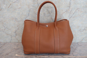 HERMES GARDEN PARTY PM Negonda leather Gold □N刻印 Tote bag 600070082