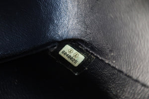 CHANEL/シャネル 中マトラッセシングルフラップチェーンショルダーバッグ キャビアスキン ネイビー/シルバー金具 ショルダーバッグ 700080164