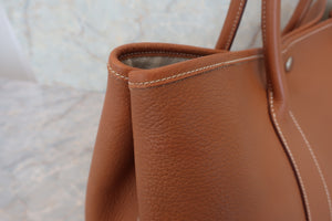 HERMES GARDEN PARTY PM Negonda leather Gold □N刻印 Tote bag 600070082