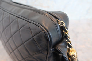CHANEL/シャネル マトラッセフリンジチェーンショルダーバッグ ラムスキン ブラック/ゴールド金具 ショルダーバッグ 700080157