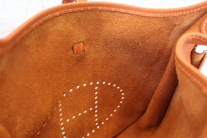 HERMES EVELYNE 2PM Graine Couchevel leather Cognac □H Engraving Shoulder bag 700030200