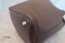 Load image into Gallery viewer, HERMES PICOTIN LOCK PM Clemence leather Chocolat □P Engraving Hand bag 700100199
