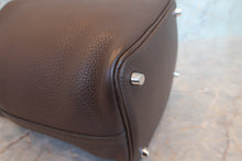 Load image into Gallery viewer, HERMES PICOTIN LOCK PM Clemence leather Chocolat □P Engraving Hand bag 700100199
