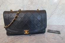 画像をギャラリービューアに読み込む, CHANEL/シャネル ダイアナマトラッセチェーンショルダーバッグ ラムスキン ブラック/ゴールド金具 ショルダーバッグ 800010112
