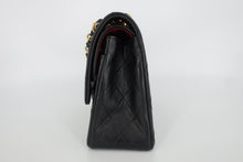 将图片加载到图库查看器，CHANEL/香奈儿 CF 双盖 链条包 羊皮 Black/Gold hardware(黑色/金色金属) 肩背包 800100046
