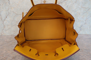 HERMES／エルメス バーキン35 トリヨンクレマンス ジョーヌ □G刻印 ハンドバッグ 700070165