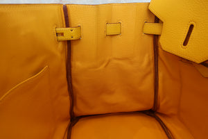 HERMES／エルメス バーキン35 トリヨンクレマンス ジョーヌ □G刻印 ハンドバッグ 700070165