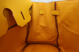 HERMES／エルメス バーキン35 トリヨンクレマンス ジョーヌ □G刻印 ハンドバッグ 700070165