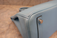 Load image into Gallery viewer, HERMES BIRKIN 30 Epsom leather Blue du nord Y Engraving Hand bag 600120282
