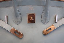 Load image into Gallery viewer, HERMES BIRKIN 30 Epsom leather Blue du nord Y Engraving Hand bag 600120282
