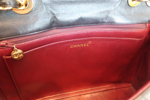 CHANEL/シャネル 中マトラッセシングルフラップチェーンショルダーバッグ ラムスキン ブラック/ゴールド金具 ショルダーバッグ 600090232