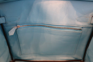 HERMES BIRKIN 30 Epsom leather Blue du nord Y Engraving Hand bag 600120282