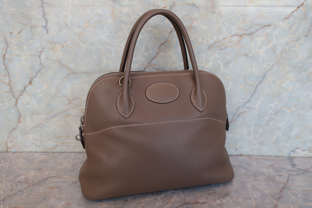 HERMES／エルメス ボリード31 トリヨンクレマンス エトゥープ □K刻印 ハンドバッグ 700060018