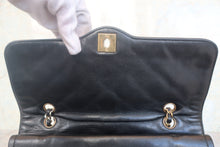 Load image into Gallery viewer, CHANEL Paris Limited Matelasse double flap chain shoulder bag Lambskin Black/Gold hadware Shoulder bag 700120118
