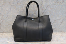 将图片加载到图库查看器，HERMES  GARDEN PARTY PM Negonda leather Black □K刻印 Tote bag 700010005
