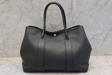 将图片加载到图库查看器，HERMES  GARDEN PARTY PM Negonda leather Black □K刻印 Tote bag 700010005
