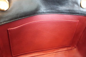 CHANEL Mini matelasse chain shoulder bag Lambskin Black/Gold hadware Shoulder bag 600050011
