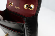 画像をギャラリービューアに読み込む, CHANEL/シャネル Vステッチチェーンショルダーバッグ ラムスキン ブラック/ゴールド金具 ショルダーバッグ 800100012
