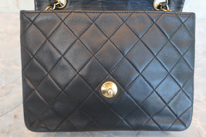 CHANEL/香奈儿 迷你CF 单盖 链条包 羊皮 Black/Gold hadware(黑色/金色金属) 肩背包 600070086