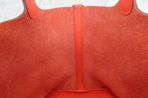 HERMES／エルメス ピコタンロックＭＭ トリヨンクレマンス オレンジポピー T刻印 ハンドバッグ 700080182