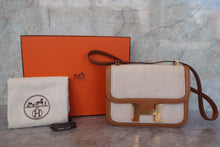 画像をギャラリービューアに読み込む, HERMES／エルメス コンスタンス24 トワルアッシュ/ボックスカーフ ベージュ/ナチュラル 〇I刻印 ショルダーバッグ 700100194
