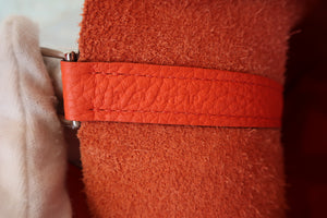 HERMES／エルメス ピコタンロックＭＭ トリヨンクレマンス オレンジポピー T刻印 ハンドバッグ 700080182