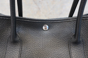 HERMES  GARDEN PARTY PM Negonda leather Black □K刻印 Tote bag 700010005