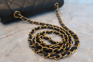 CHANEL Diana matelasse chain shoulder bag Lambskin Black/Gold hadware Shoulder bag 600050008