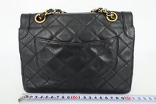 将图片加载到图库查看器，CHANEL/香奈儿 巴黎限定 迷你CF 双盖 链条包 羊皮 Black/Gold hardware(黑色/金色金属) 肩背包 800090178
