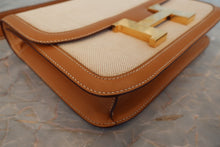 画像をギャラリービューアに読み込む, HERMES／エルメス コンスタンス24 トワルアッシュ/ボックスカーフ ベージュ/ナチュラル 〇I刻印 ショルダーバッグ 700100194
