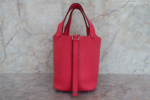 HERMES／エルメス ピコタンロックＰＭ トリヨンクレマンス ローズエクストリーム Y刻印 ハンドバッグ 700070258
