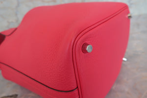 HERMES／エルメス ピコタンロックＰＭ トリヨンクレマンス ローズエクストリーム Y刻印 ハンドバッグ 700070258