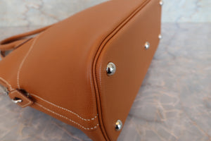 HERMES／エルメス ボリード31 ヴォーエプソン ゴールド □K刻印 ショルダーバッグ 700090185