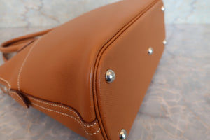 HERMES／エルメス ボリード31 ヴォーエプソン ゴールド □K刻印 ショルダーバッグ 700090185