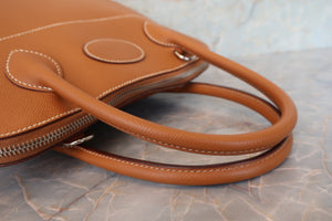HERMES／エルメス ボリード31 ヴォーエプソン ゴールド □K刻印 ショルダーバッグ 700090185