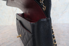 画像をギャラリービューアに読み込む, CHANEL/シャネル 中マトラッセWフラップWチェーンショルダーバッグ キャビアスキン ブラック/ゴールド金具 ショルダーバッグ 800010103
