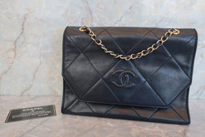 CHANEL/シャネル ココマークチェーンショルダーバッグ ラムスキン ブラック/ゴールド金具 ショルダーバッグ 600090256