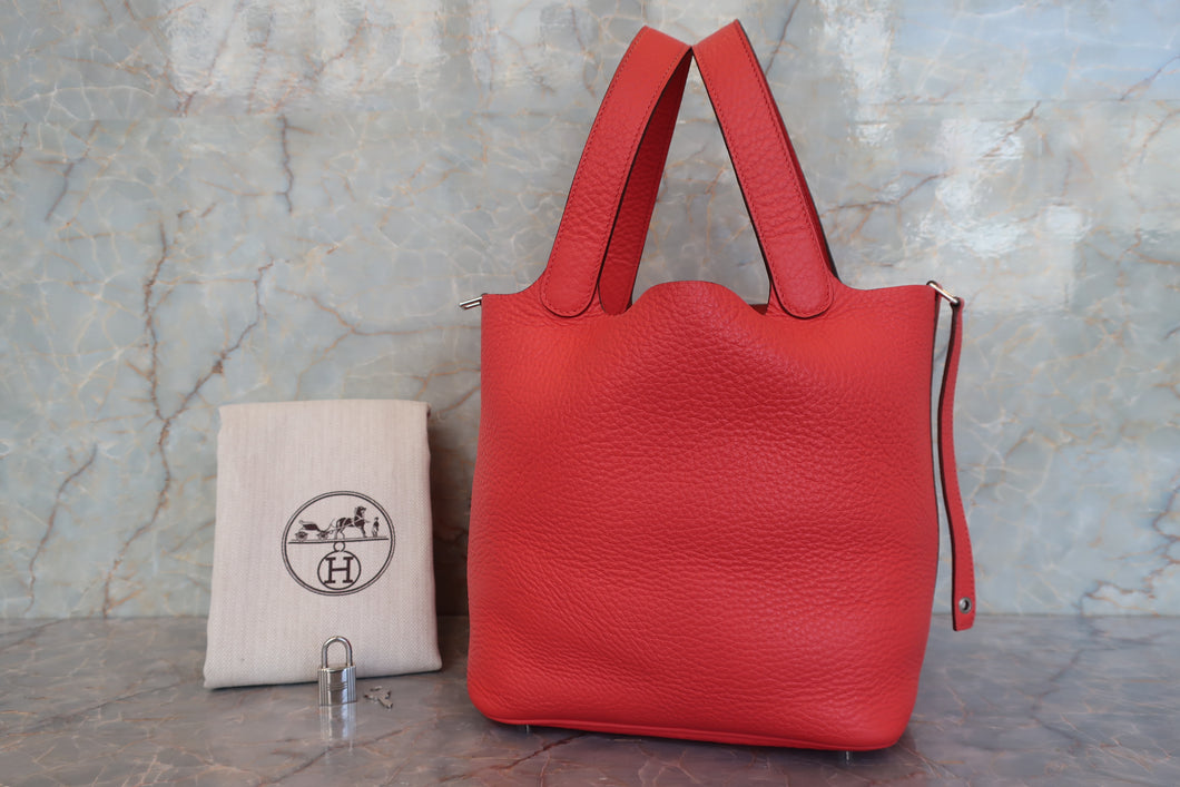 HERMES／エルメス ピコタンロックＭＭ トリヨンクレマンス ローズジャイプール □P刻印 ハンドバッグ 700090240