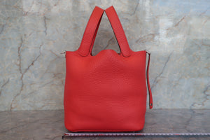 HERMES／エルメス ピコタンロックＭＭ トリヨンクレマンス ローズジャイプール □P刻印 ハンドバッグ 700090240
