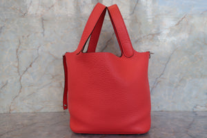 HERMES／エルメス ピコタンロックＭＭ トリヨンクレマンス ローズジャイプール □P刻印 ハンドバッグ 700090240