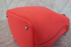 HERMES／エルメス ピコタンロックＭＭ トリヨンクレマンス ローズジャイプール □P刻印 ハンドバッグ 700090240